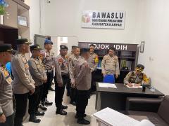 Polres Kampar Perketat Pengamanan Kantor Penyelenggara Pilkada 2024